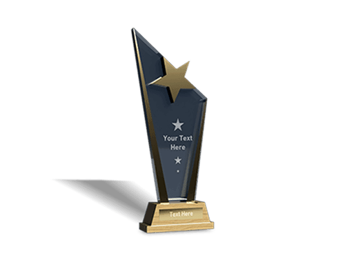 Corporate award trophy representing excellence and achievement