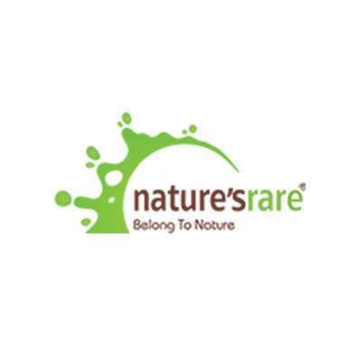 Nature’s Rare logo with green splash motif and the tagline “Belong To Nature